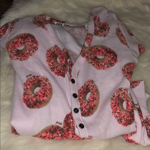 Donut printed onesie